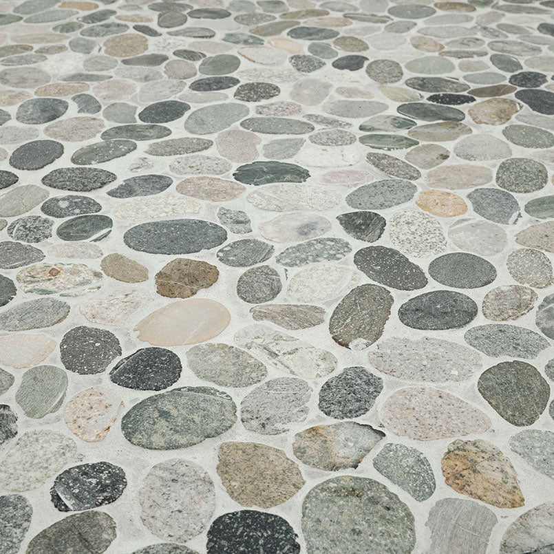 SLICED RAINFOREST PEBBLE Mosaic, Floor or Wall Tile - Shop at Home Craft Studio - 2