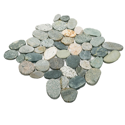 SLICED RAINFOREST PEBBLE Mosaic, Floor or Wall Tile - Shop at Home Craft Studio - 5