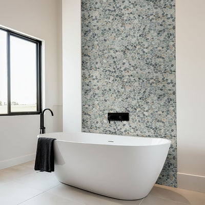SLICED RAINFOREST PEBBLE Mosaic, Floor or Wall Tile - Shop at Home Craft Studio - 7