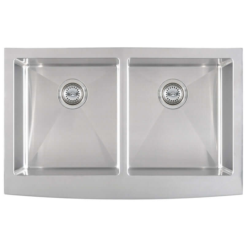 SS 16 GAU FARMHOUSE APRON DOUBLE BOWL 50/50-3321 Kitchen & Vanity Sinks - Shop at Home Craft Studio - 2