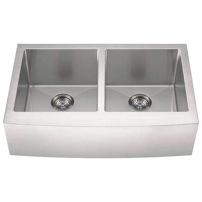 SS 16 GAU FARMHOUSE APRON DOUBLE BOWL 50/50-3321 Kitchen & Vanity Sinks - Shop at Home Craft Studio - 5