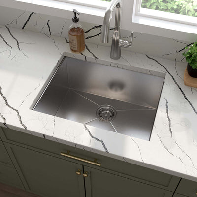 SS 16 GAU HANDCRAFTED SINGLE BOWL-2318 Kitchen Sinks - Shop at Home Craft Studio - 3