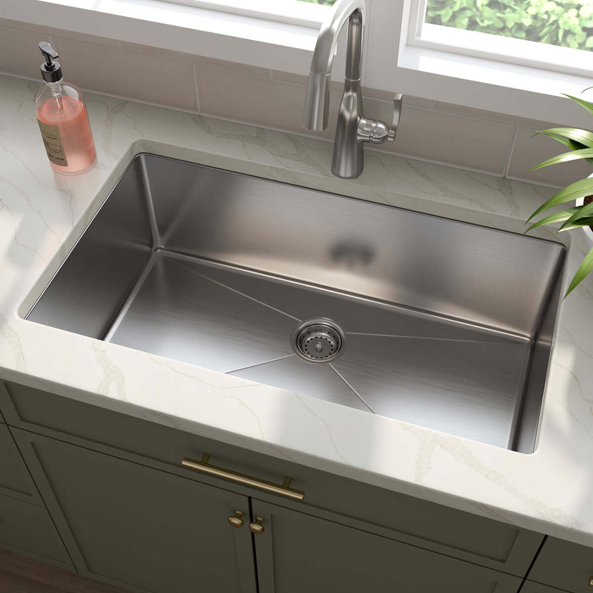 SS 16 GAU HANDCRAFTED SINGLE BOWL-3219 Kitchen Sinks - Shop at Home Craft Studio - 7