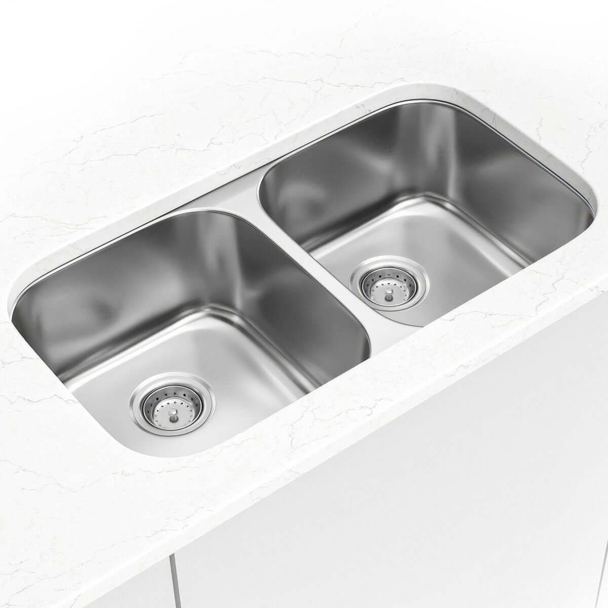 SS 18 GAU DOUBLE BOWL 50/50-3118 Kitchen & Vanity Sinks - Shop at Home Craft Studio - 1