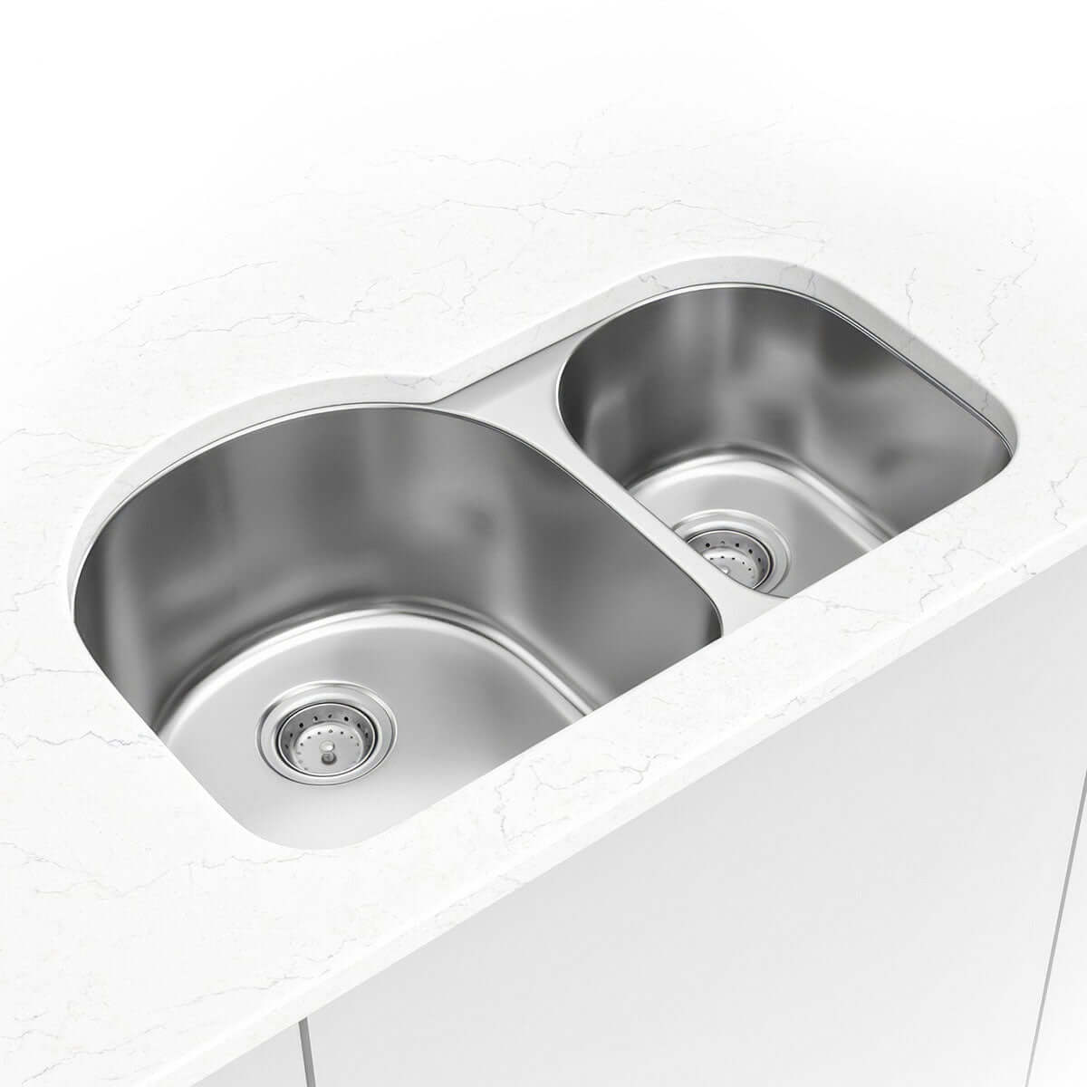 SS 18 GAU DOUBLE BOWL 60/40-3120 Kitchen Sinks - Shop at Home Craft Studio - 1