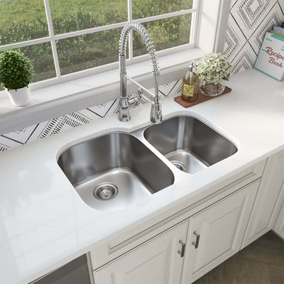 SS 18 GAU DOUBLE BOWL 60/40-3120S Kitchen Sinks - Shop at Home Craft Studio - 3