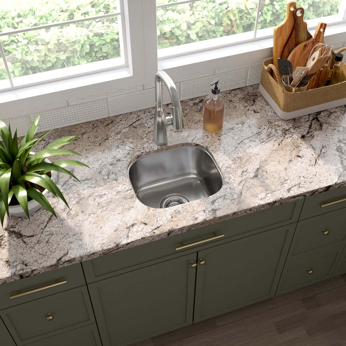 SS 18 GAU SINGLE BOWL-1210 Kitchen Sinks - Shop at Home Craft Studio - 3