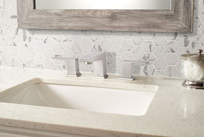 STATUARIO CELANO 2 HEXAGON Mosaic, Floor or Wall Tile - Shop at Home Craft Studio - 3