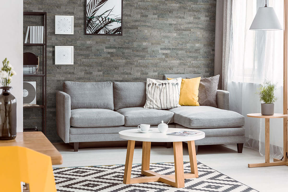 Sedona Grey Ledger Corner Stacked Stone Panels - Shop at Home Craft Studio - 6