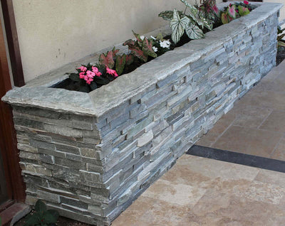Sierra Blue Corner"L" Pnl Stacked Stone Panels - Shop at Home Craft Studio - 5