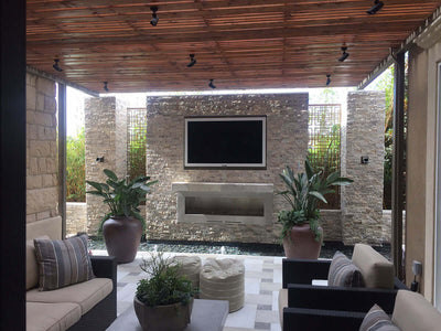 Silver Travertine Corner"L" Stacked Stone Panels - Shop at Home Craft Studio - 15