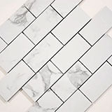 Statuario 3X18 Bullnose Matte Floor or Wall Tile - Shop at Home Craft Studio - 4