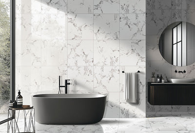 Statuario 3X18 Bullnose Matte Floor or Wall Tile - Shop at Home Craft Studio - 5