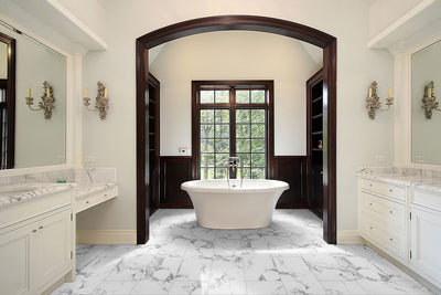 Statuario 3X18 Bullnose Matte Floor or Wall Tile - Shop at Home Craft Studio - 7