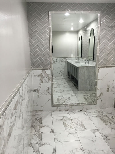 Statuario 3X18 Bullnose Matte Floor or Wall Tile - Shop at Home Craft Studio - 8