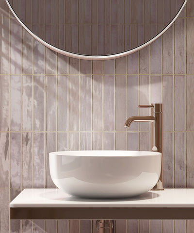 Stella Blush 2X10 Glossy Backsplash & Wall Tile - Shop at Home Craft Studio - 9