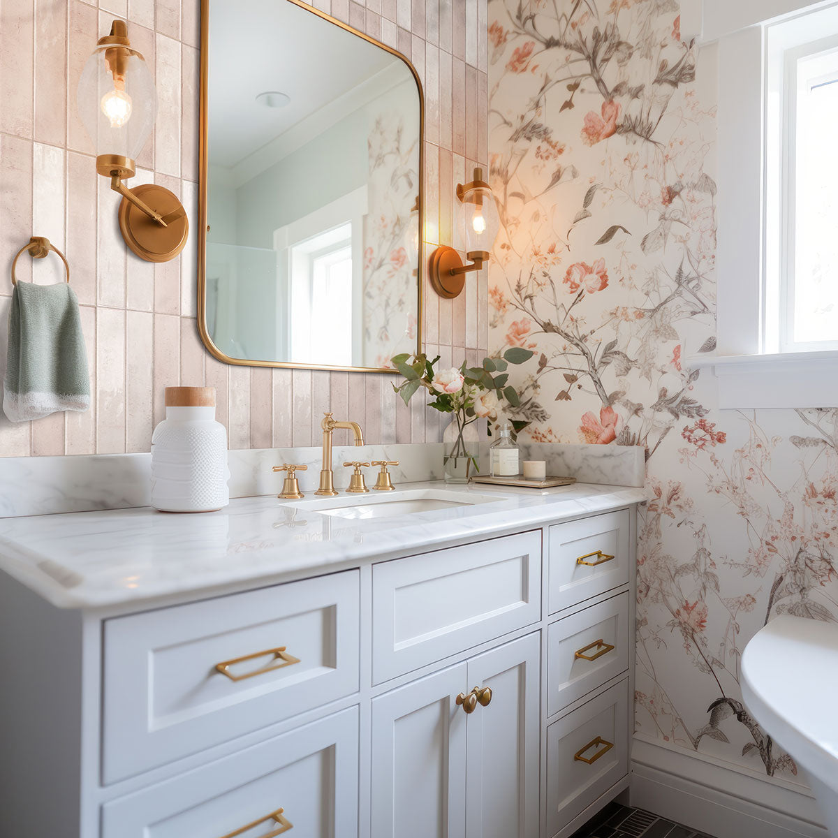 Stella Blush 2X10 Glossy Backsplash & Wall Tile - Shop at Home Craft Studio - 12