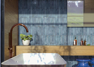 Stella Oceano 2X10 Glossy Ceramic Wall Tile - Shop at Home Craft Studio - 8