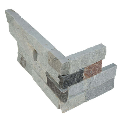 Sunset Silver Splitface Ledger Corner Stacked Stone - Shop at Home Craft Studio - 1