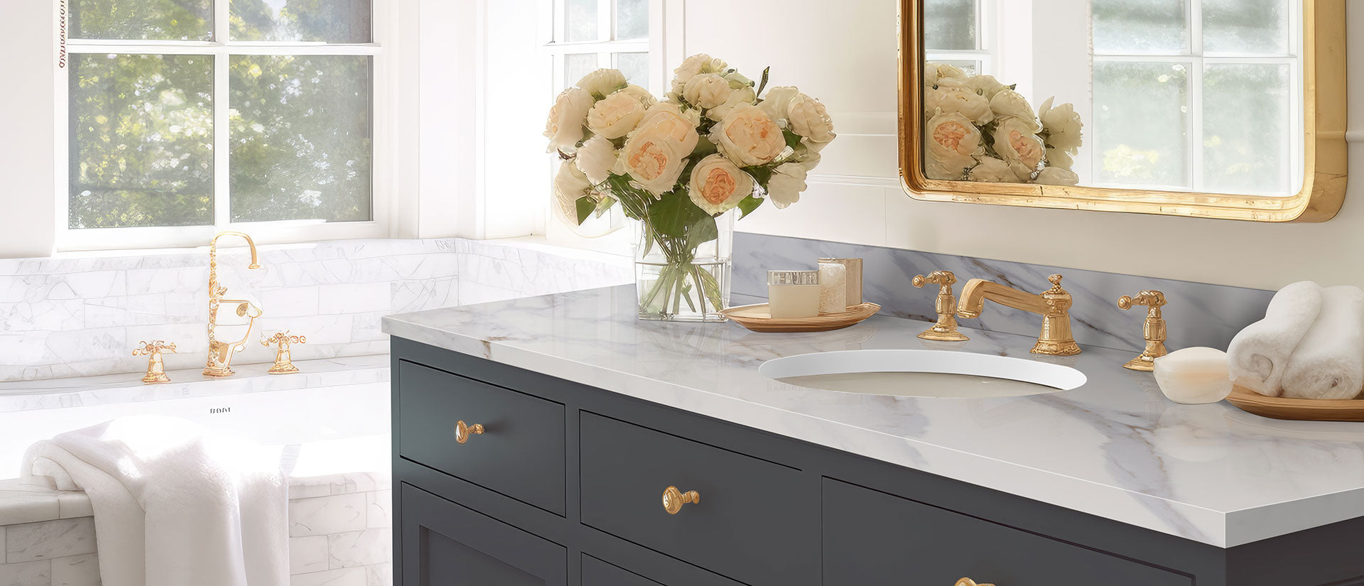 Calacatta Castana Countertops - Shop at Home Craft Studio - 10