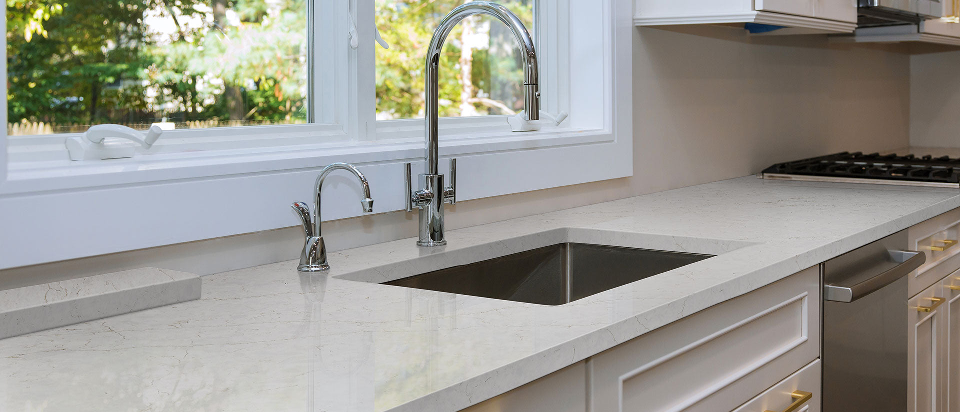 Calacatta Karmelo Countertops - Shop at Home Craft Studio - 7