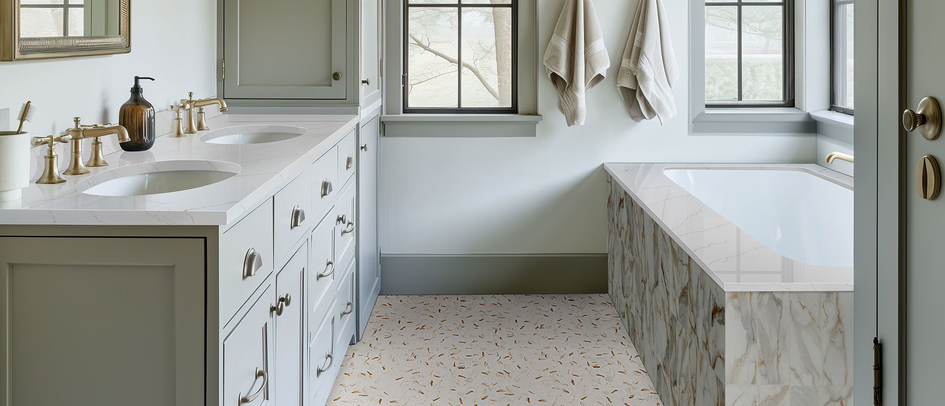 Calacatta Miraggio Gold Countertops - Shop at Home Craft Studio - 3
