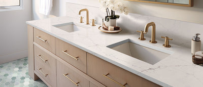 Calacatta Miraggio SeaGlass Countertops - Shop at Home Craft Studio - 5