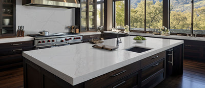 Calacatta Miraggio SeaGlass Countertops - Shop at Home Craft Studio - 6
