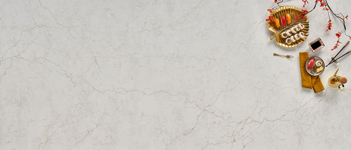 MSI Calacatta Miraggio Cove Quartz Countertop Countertops - Shop at Home Craft Studio - 2