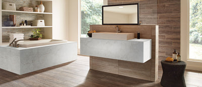 MSI Calacatta Miraggio Cove Quartz Countertop Countertops - Shop at Home Craft Studio - 3