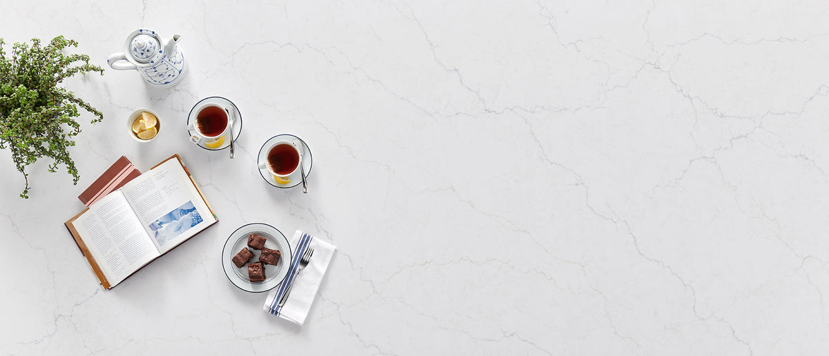 MSI Calacatta Miraggio Duo Quartz Countertop Countertops - Shop at Home Craft Studio - 2