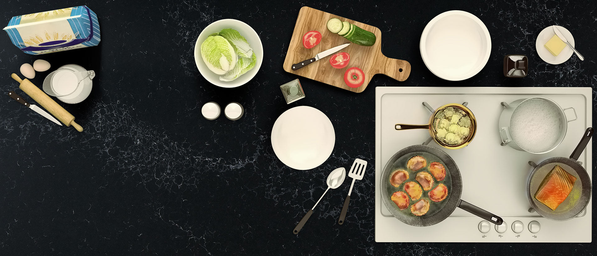 Midnight Corvo Countertops - Shop at Home Craft Studio - 5