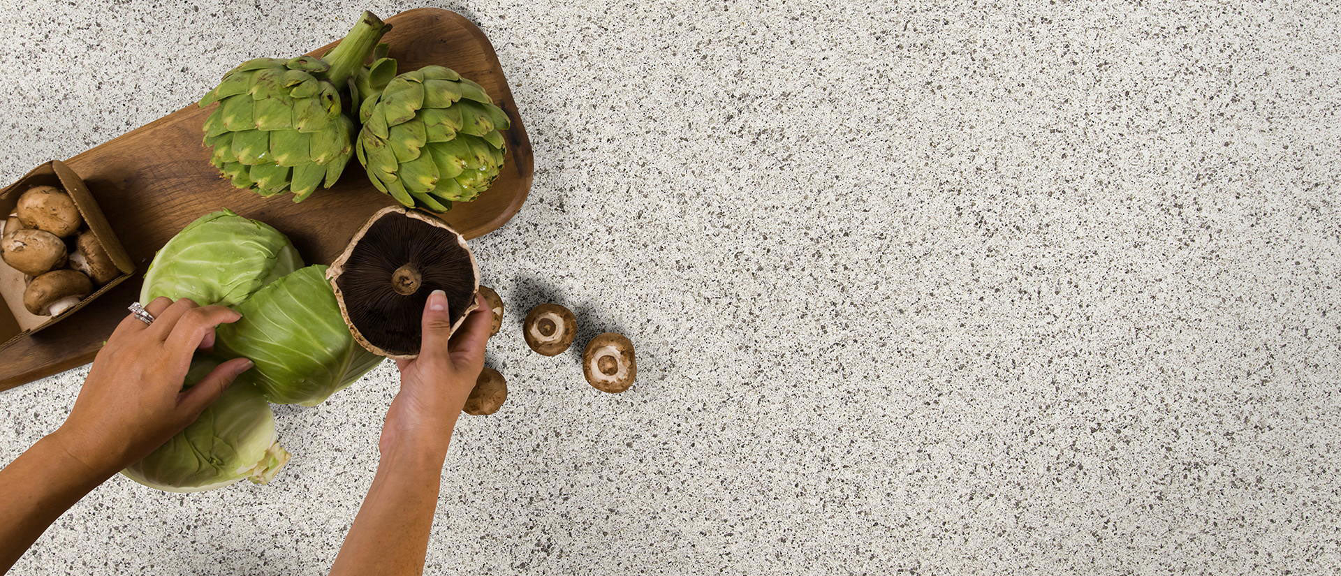 Peppercorn White Countertops - Shop at Home Craft Studio - 3