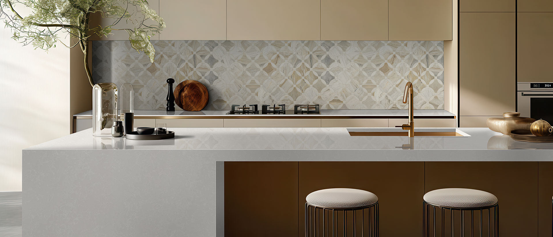 Perla White Countertops - Shop at Home Craft Studio - 5