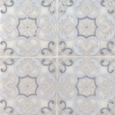 TETRIS FLORITA BLANCO Floor or Wall Tile - Shop at Home Craft Studio - 1