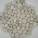 TRAVERTINE BLEND PEBBLES MESH BACKED Mosaic - Shop at Home Craft Studio - 2