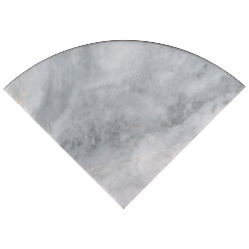 TURKISH CARRARA 9 RADIUS CORNER SHELF POLISHED Bullnose, Finishing Pieces - Shop at Home Craft Studio - 1