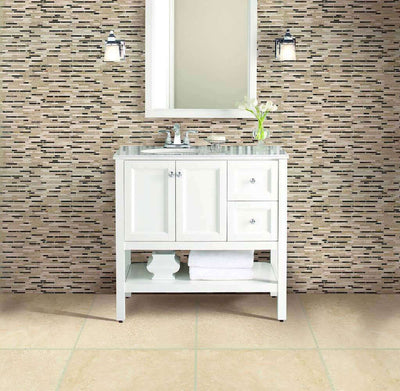 Tuscany Ivory 18X18 Floor or Wall Tile - Shop at Home Craft Studio - 5
