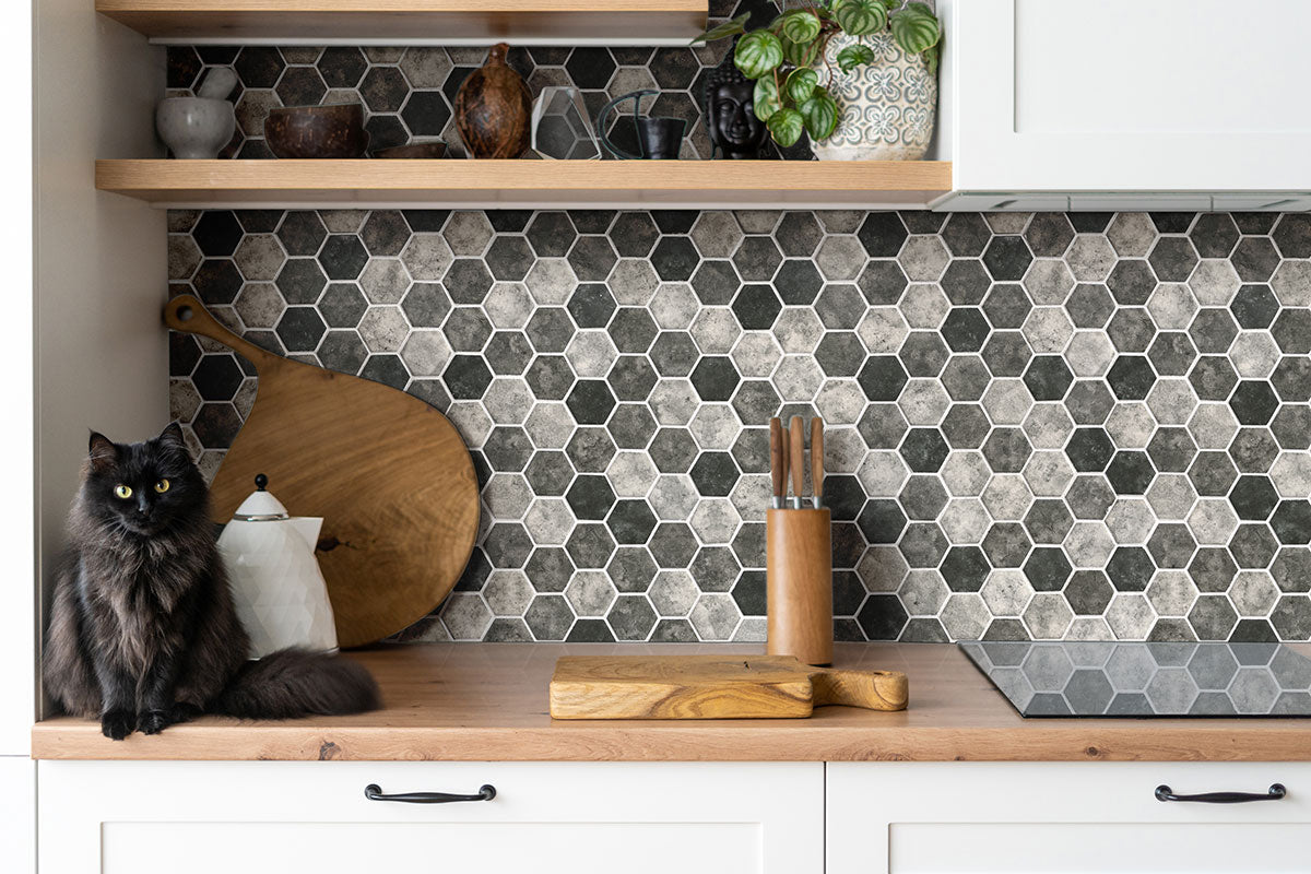 URBAN TAPESTRY HEXAGON Mosaic,Wall Tile - Shop at Home Craft Studio - 8