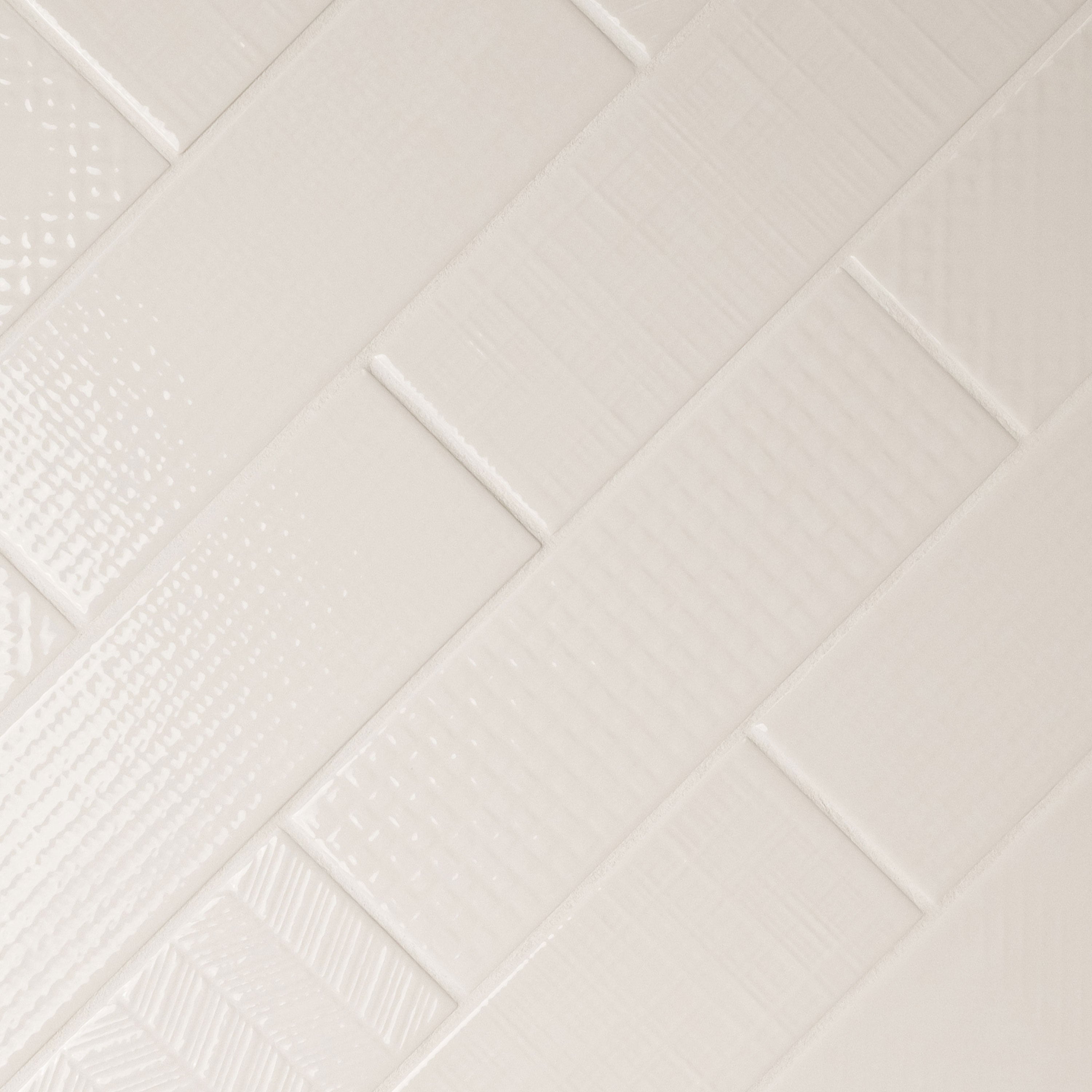 URBANO CREMA 3D MIX 4X12 Wall Tile - Shop at Home Craft Studio - 2