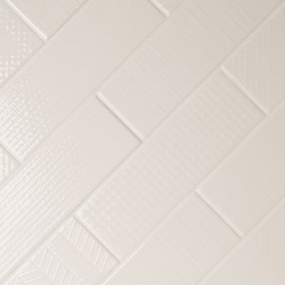 URBANO CREMA 3D MIX 4X12 Wall Tile - Shop at Home Craft Studio - 2