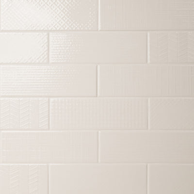 URBANO CREMA 3D MIX 4X12 Wall Tile - Shop at Home Craft Studio - 4