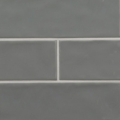 URBANO GRAPHITE 4X12 GLOSSY BULLNOSE Wall Tile, Bullnose - Shop at Home Craft Studio - 1