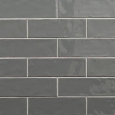 URBANO GRAPHITE 4X12 GLOSSY BULLNOSE Wall Tile, Bullnose - Shop at Home Craft Studio - 4
