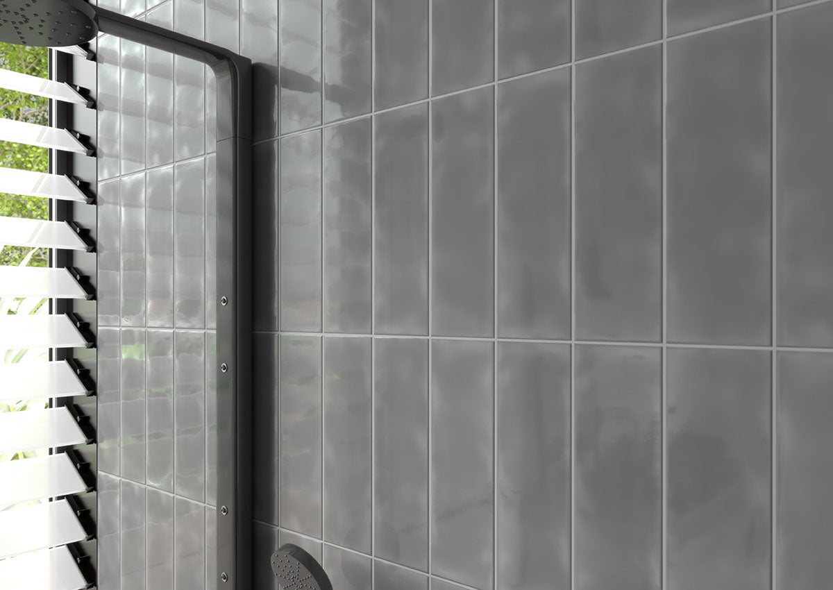 URBANO GRAPHITE 4X12 GLOSSY BULLNOSE Wall Tile, Bullnose - Shop at Home Craft Studio - 6