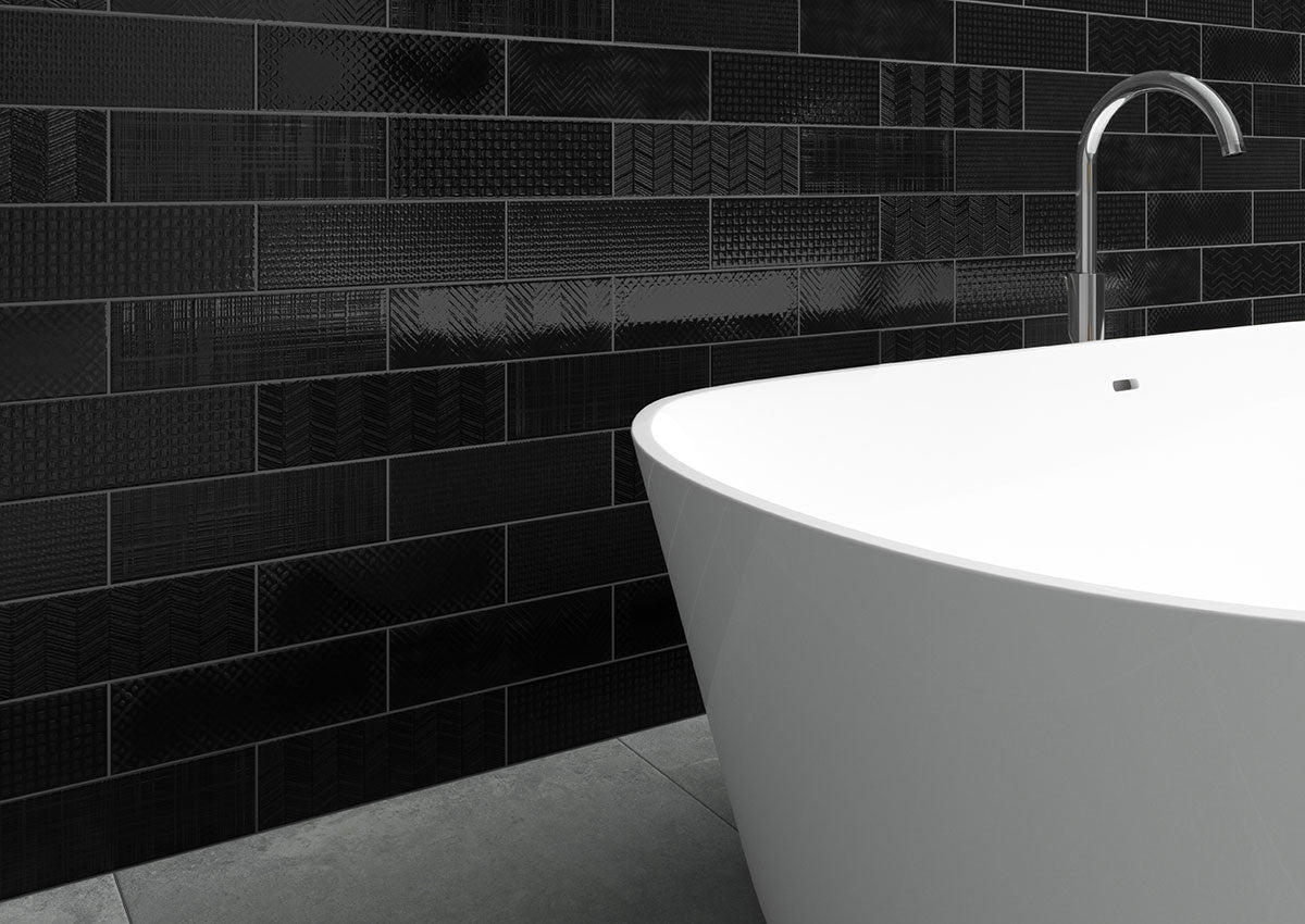 URBANO INK 3D MIX 4X12 Wall Tile - Shop at Home Craft Studio - 3