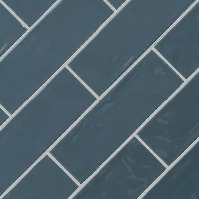 URBANO NAVY 4X12 GLOSSY BULLNOSE Bullnose - Shop at Home Craft Studio - 2