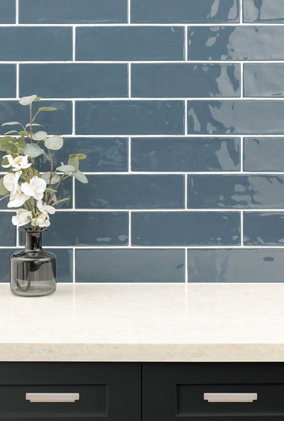 URBANO NAVY 4X12 GLOSSY BULLNOSE Bullnose - Shop at Home Craft Studio - 11