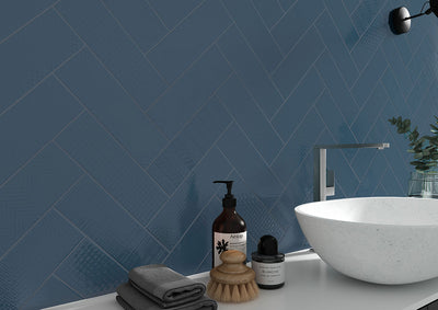 URBANO NAVY 4X12 GLOSSY MIX Ceramic Wall Tile - Shop at Home Craft Studio - 5