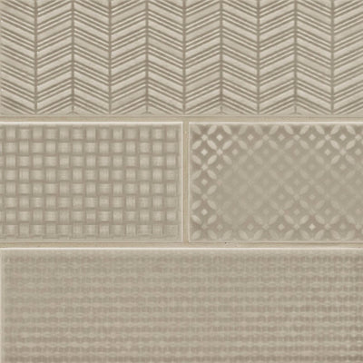 URBANO WARM CONCRETE 3D MIX 4X12 Wall Tile - Shop at Home Craft Studio - 1